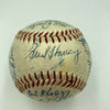Beautiful 1957 Milwaukee Braves World Series Champs Team Signed Baseball JSA COA