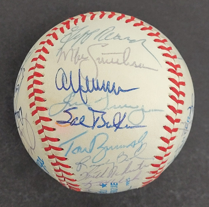 1987 Minnesota Twins World Series Champs Team Signed W.S. Baseball Beckett COA
