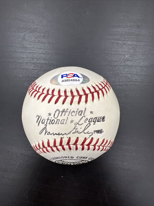 Beautiful Dizzy Dean & Stan Musial Signed National League Baseball PSA DNA