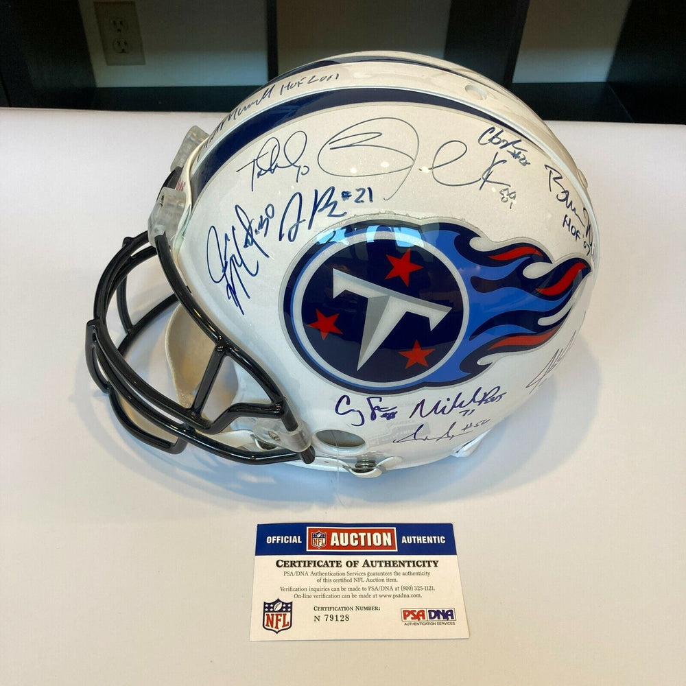 2011 Tennessee Titans Team Signed Authentic Full Size Game Helmet PSA DNA COA