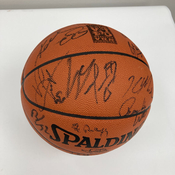 Kobe Bryant Shaq Tim Duncan 2004 All Star Game Team Signed Basketball JSA COA