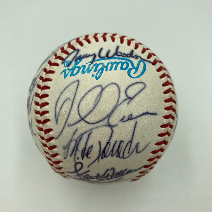 Jorge Posada Pre Rookie 1994 Columbus Clippers Team Signed Baseball