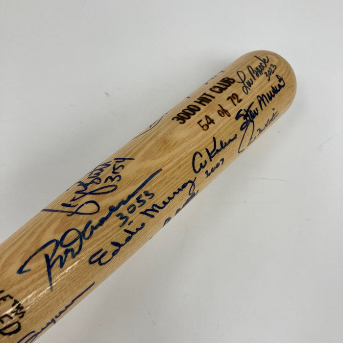 Beautiful 3,000 Hit Club Multi Signed Baseball Bat Willie Mays Hank Aaron JSA