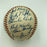 Beautiful 1957 Milwaukee Braves World Series Champs Team Signed Baseball JSA COA