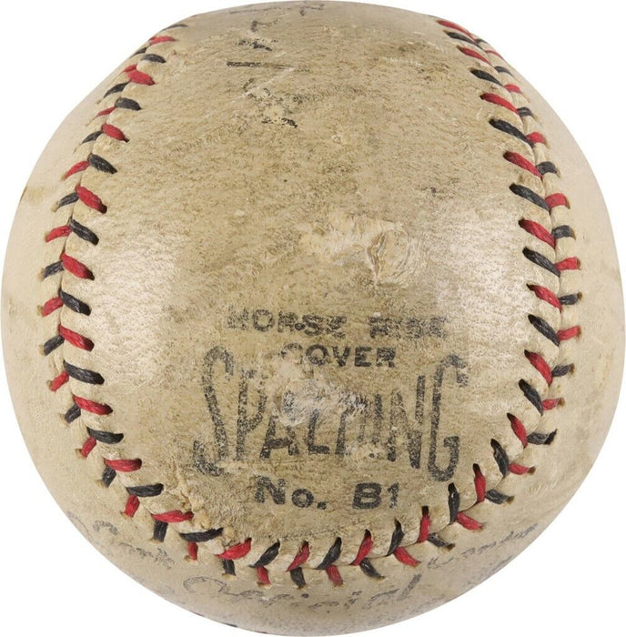 Honus Wagner Signed 1920's National League Baseball One Of The Finest PSA DNA