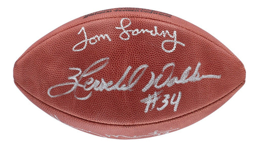 Tom Landry Dallas Cowboys Legends Signed Wilson NFL Game Football JSA COA