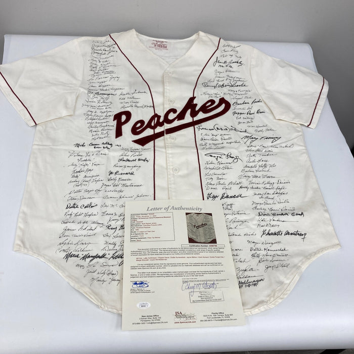 The Finest “A League Of Their Own” AAGPBL Signed Jersey 126 Sigs! JSA COA