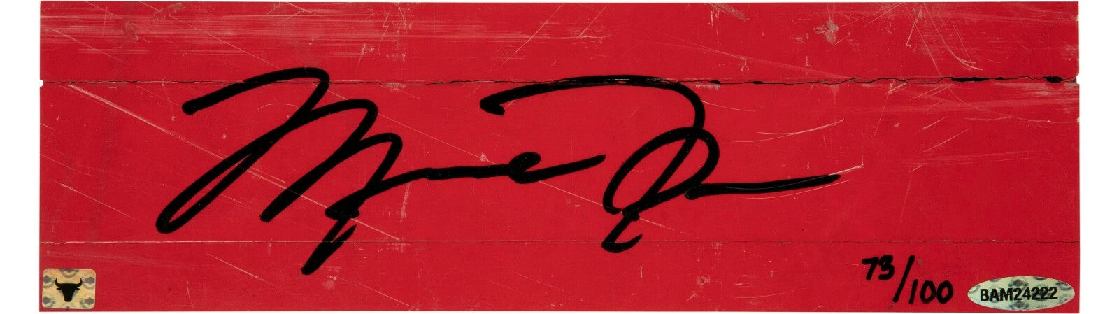 Beautiful Michael Jordan Signed Bulls Game Used Floor Wings Display UDA & PSA