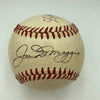 Joe Dimaggio & Lefty O'Doul Signed 1940's National League Baseball JSA COA