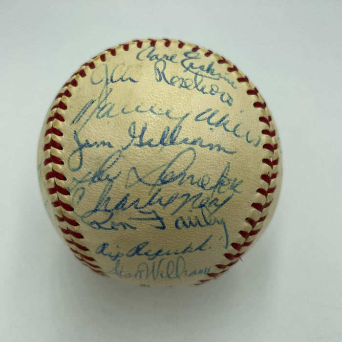 1959 Los Angeles Dodgers World Series Champs Team Signed Baseball Koufax Beckett