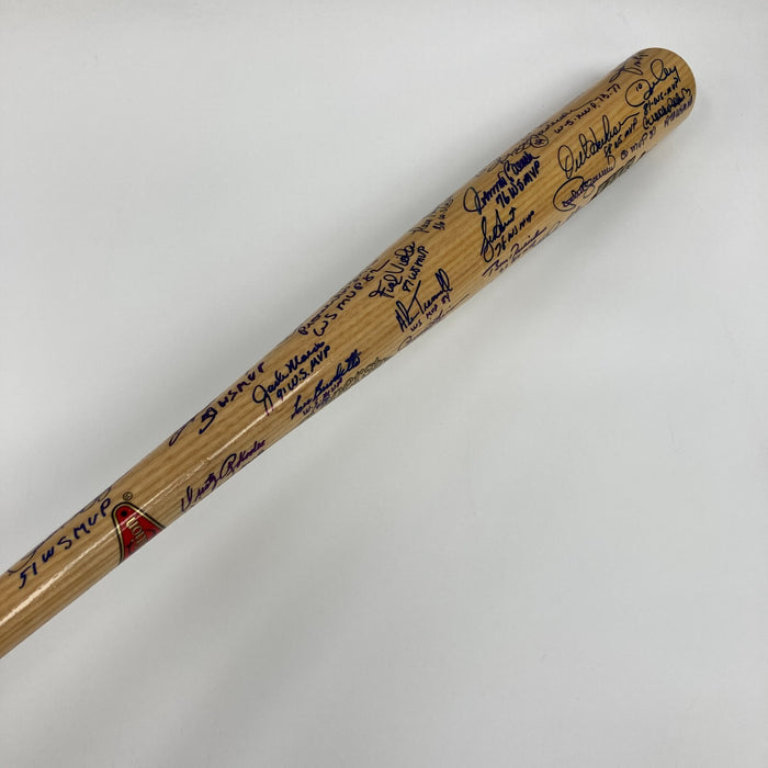 Beautiful World Series MVP's Multi Signed Bat 39 Sigs PSA DNA Graded 9 MINT
