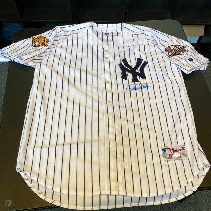 Derek Jeter Signed 2001 World Series New York Yankees Game Model Jersey JSA COA