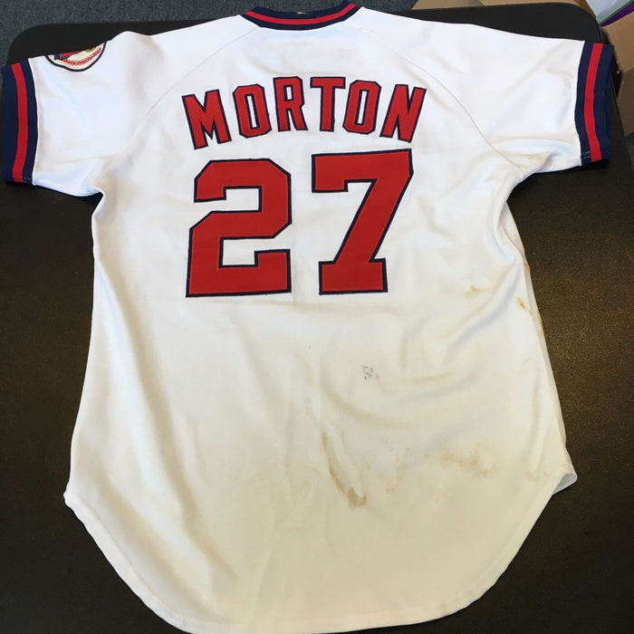 Rare 1985 Bubba Morton Game Used California Angels Uniform Jersey, Pants & Cap