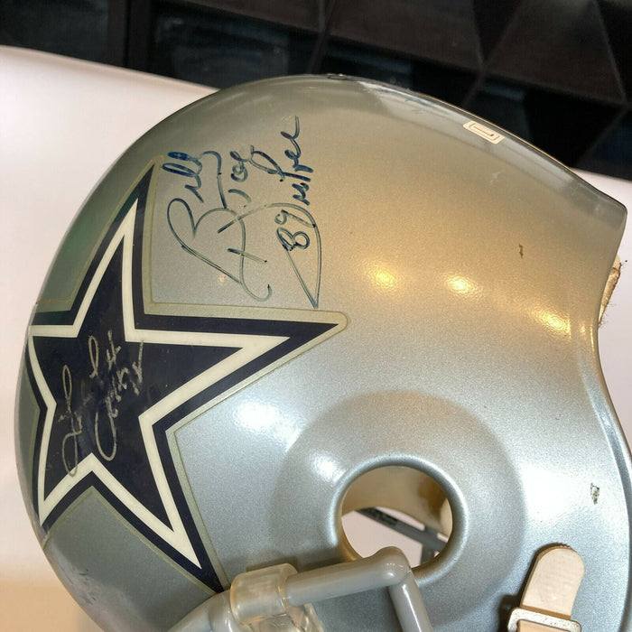 Dallas Cowboys HOF Legends Multi Signed Authentic Riddell Helmet Tristar COA