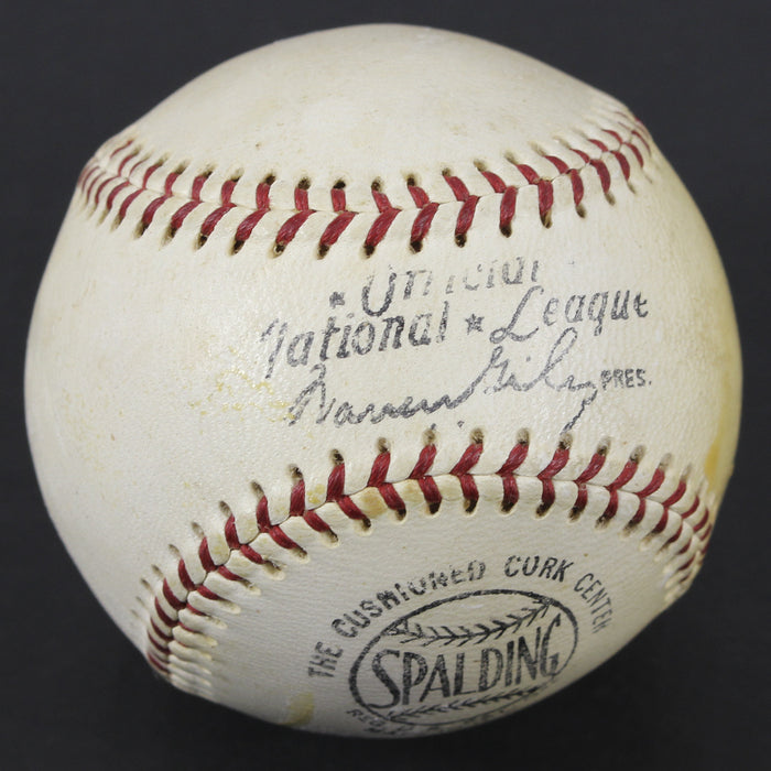 Vintage 1960's Hank Aaron Playing Days Signed National League Baseball JSA COA
