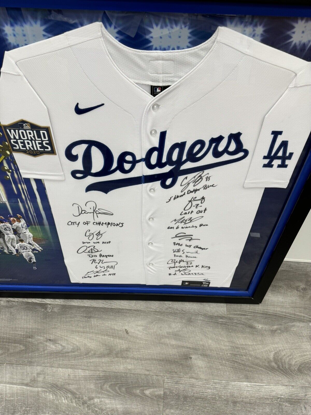 2020 Los Angeles Dodgers World Series Champs Team Signed Jersey