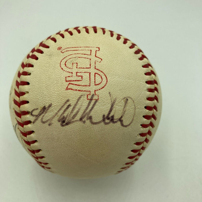 Joe Cunningham Multi Signed Vintage St. Louis Cardinals Baseball