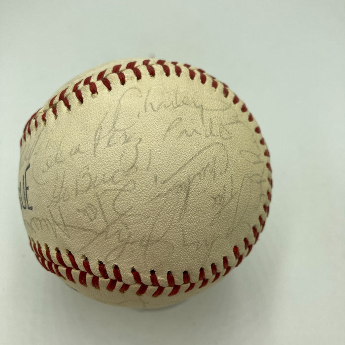 Mickey Mantle Joe DiMaggio Hall Of Fame Multi Signed Baseball Beckett COA