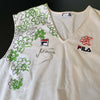 Monica Seles 1992 Wimbledon Match Worn Game Used Signed Tennis Shirt Jersey JSA
