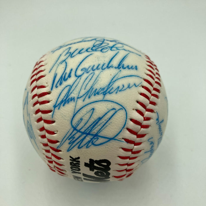 1985 - 1986 New York Mets Team Signed Baseball 28 Sigs With Gary Carter