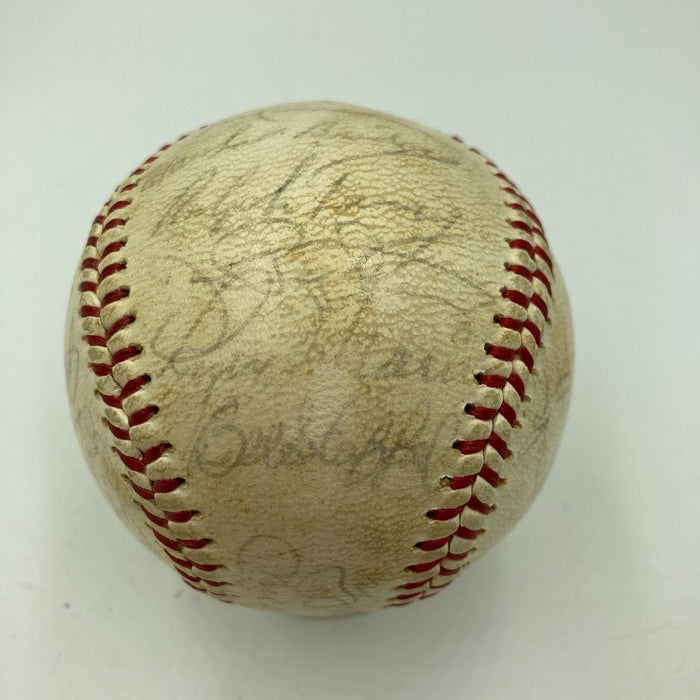 1962 New York Yankees W.S. Champs Team Signed Baseball Mickey Mantle JSA COA