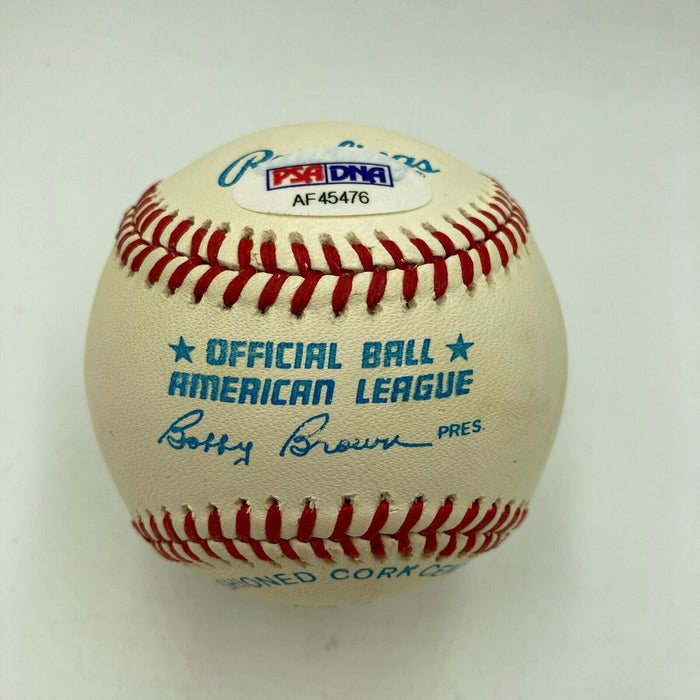 Mickey Mantle Signed American League Baseball PSA DNA Graded MINT 9