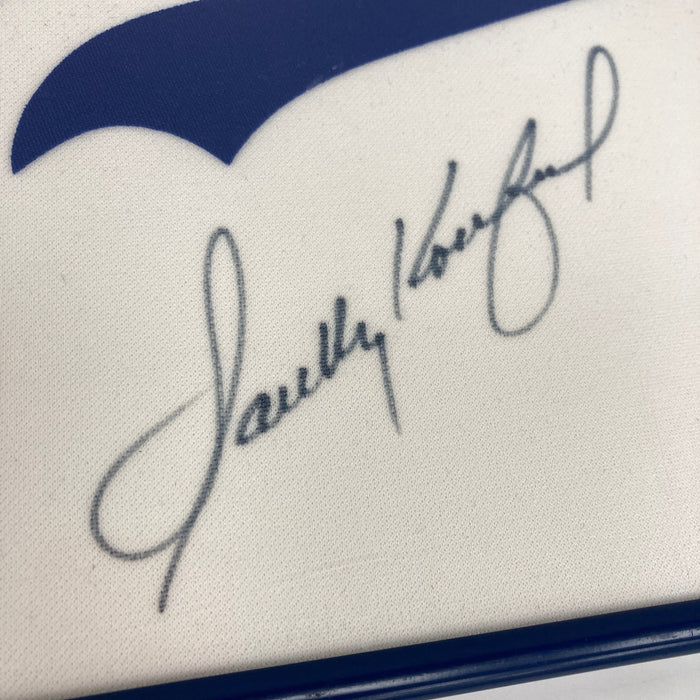 Sandy Koufax Signed Los Angeles Dodgers Jersey Patch Framed Display JSA COA