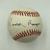 President Ronald Reagan Single Signed American League Baseball PSA DNA COA