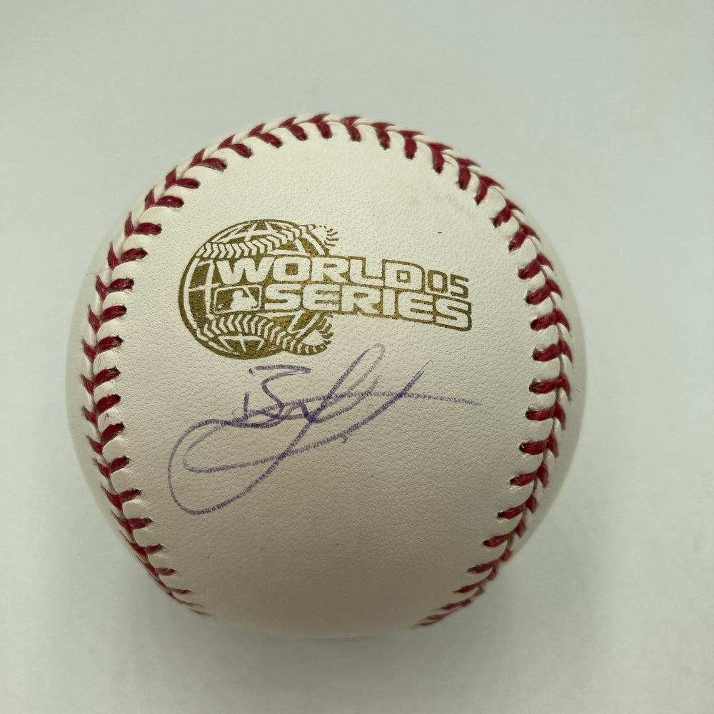 Bobby Jenks Signed 2005 World Series Baseball Steiner Hologram