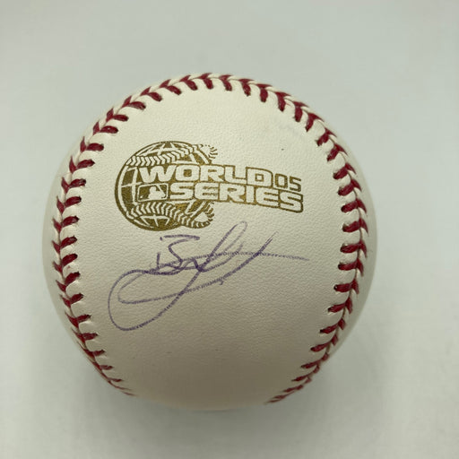 Bobby Jenks Signed 2005 World Series Baseball Steiner Hologram