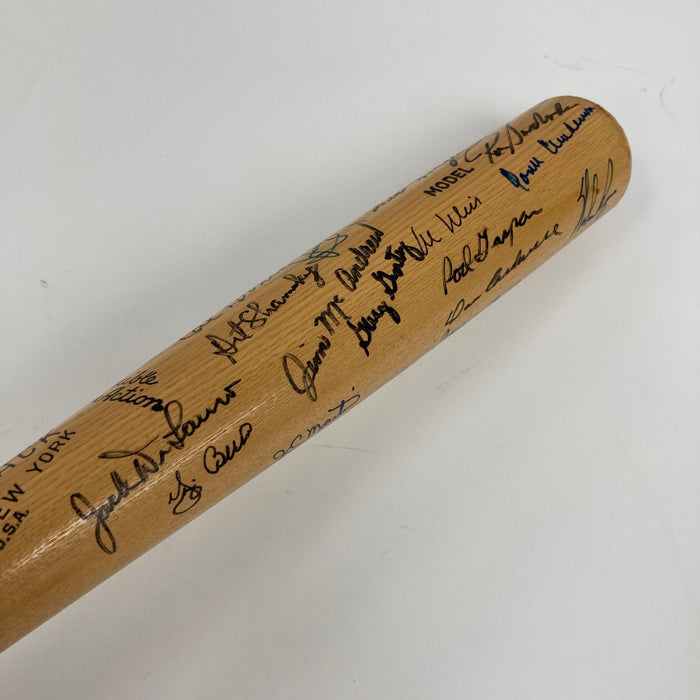 1969 New York Mets World Series Champs Team Signed Bat Nolan Ryan Tom Seaver JSA