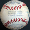 Freddie Lindstrom Stan Musial Hall Of Fame Multi Signed Baseball PSA DNA COA
