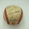 1996 Yankees Team Signed World Series Baseball Derek Jeter Mariano Rivera BAS