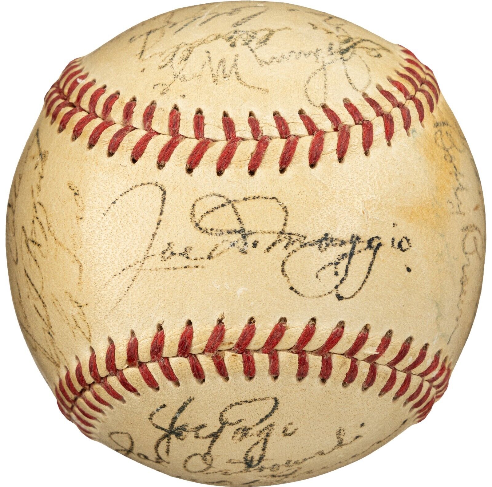 1950 New York Yankees World Series Champs Team Signed AL Baseball Beckett COA