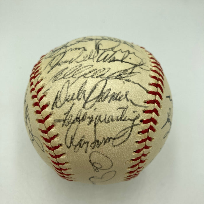 1975 Oakland A's Team Signed American League Baseball Beckett COA