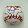John Sterling Signed Heavily Inscribed STAT Baseball JSA COA RARE!