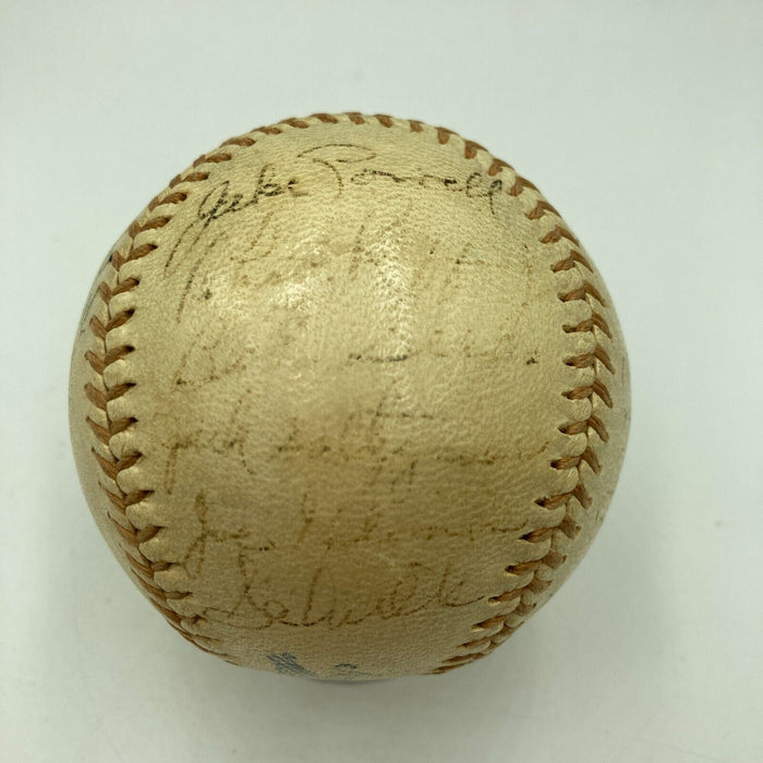 Lou Gehrig 1936 New York Yankees World Series Champs Team Signed Baseball PSA