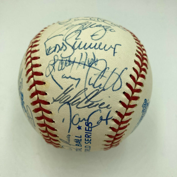 1993 Toronto Blue Jays World Series Champs Team Signed Baseball 32 Sigs JSA COA