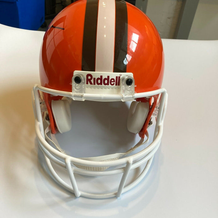 Jim Brown Signed Authentic Cleveland Browns Full Size Riddell Helmet Steiner COA