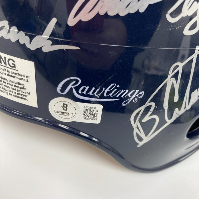 2000 Cleveland Indians Team Signed Game Helmet Manny Ramirez Jim Thome Beckett