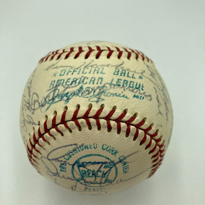 1972 Oakland A's Athletics World Series Champs Team Signed Baseball JSA COA