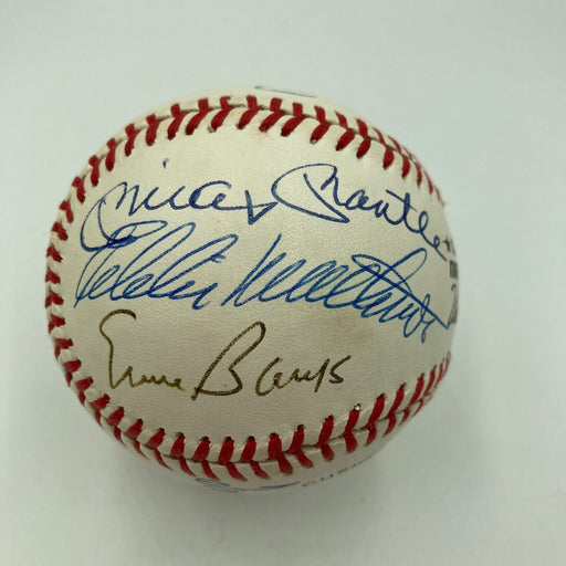 Mickey Mantle Willie Mays Hank Aaron 500 Home Run Club Signed Baseball JSA