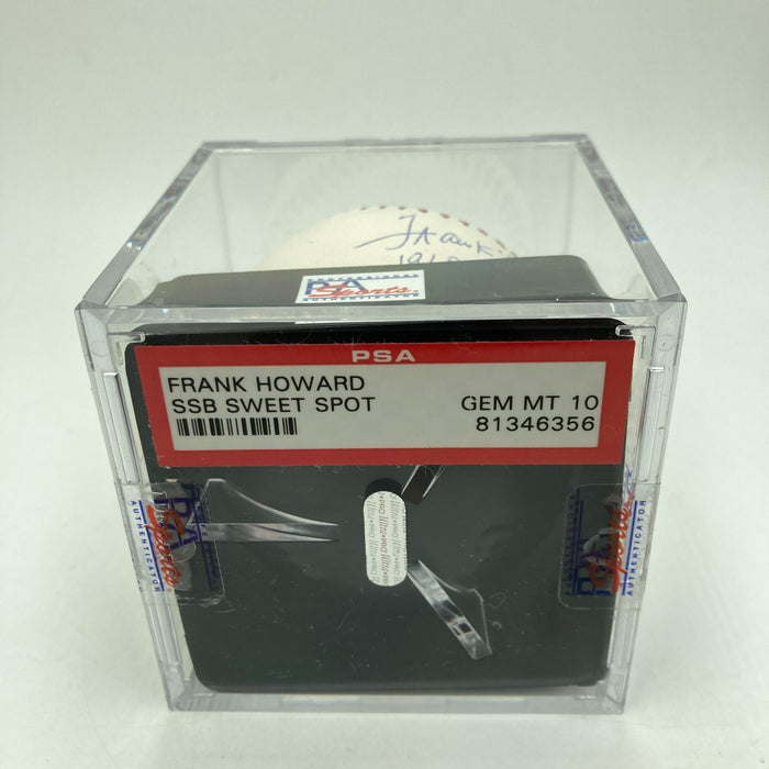 Frank Howard Signed Major League Baseball PSA DNA Graded 10 GEM MINT