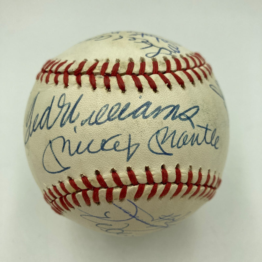 500 Home Run Signed Baseball With 18 Sigs! Mickey Mantle Ted Williams PSA DNA