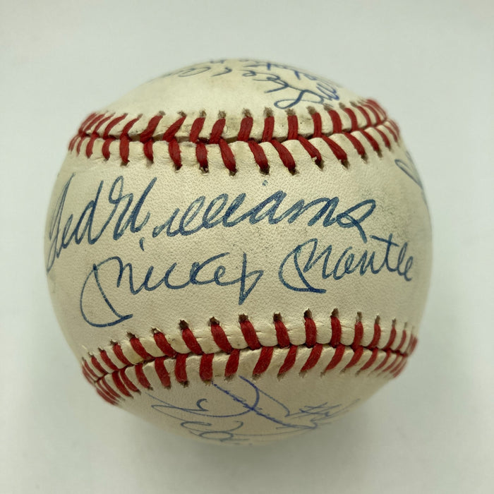 500 Home Run Signed Baseball With 18 Sigs! Mickey Mantle Ted Williams PSA DNA