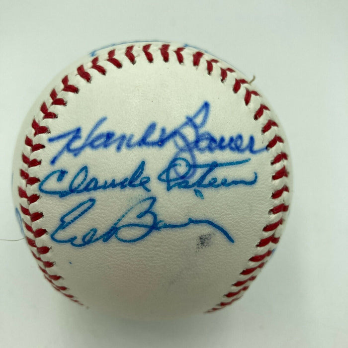 Hall Of Fame Multi Signed Cracker Jack Old Timers Game Baseball Beckett COA