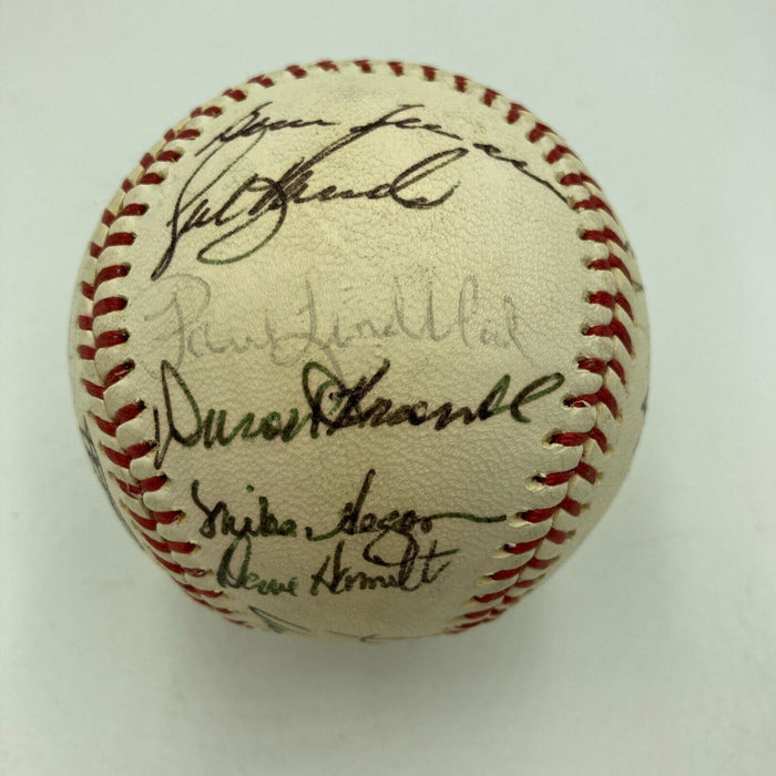 1973 Oakland A’s World Series Champs Team Signed Baseball PSA DNA COA