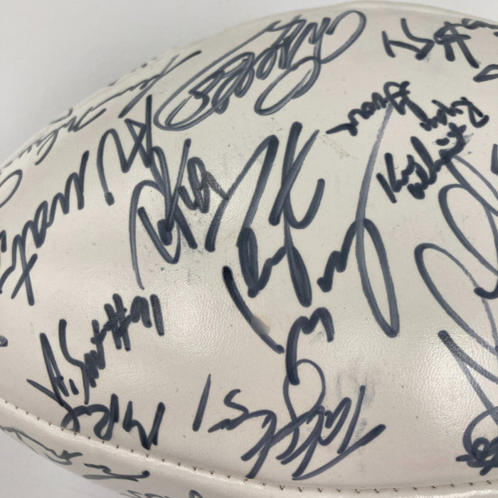 2005 Pro Bowl AFC Champs Team Signed Football Peyton Manning & Drew Brees