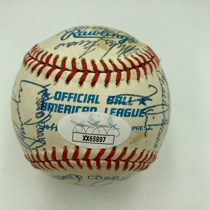 1985 Kansas City Royals World Series Champs Team Signed Baseball With JSA COA