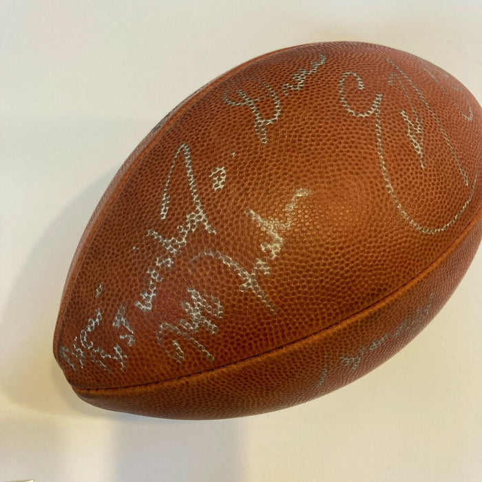 Steve Mcnair 2003 Tennessee Titans Signed Football Presented To Drew Brees JSA